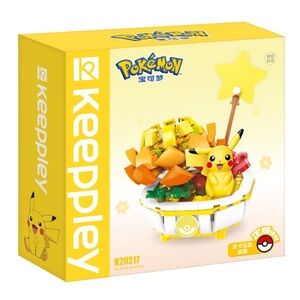 Keeppley K20217 Pikachu Bonsai Jewel Flower Building Blocks Toy Set Pokemon